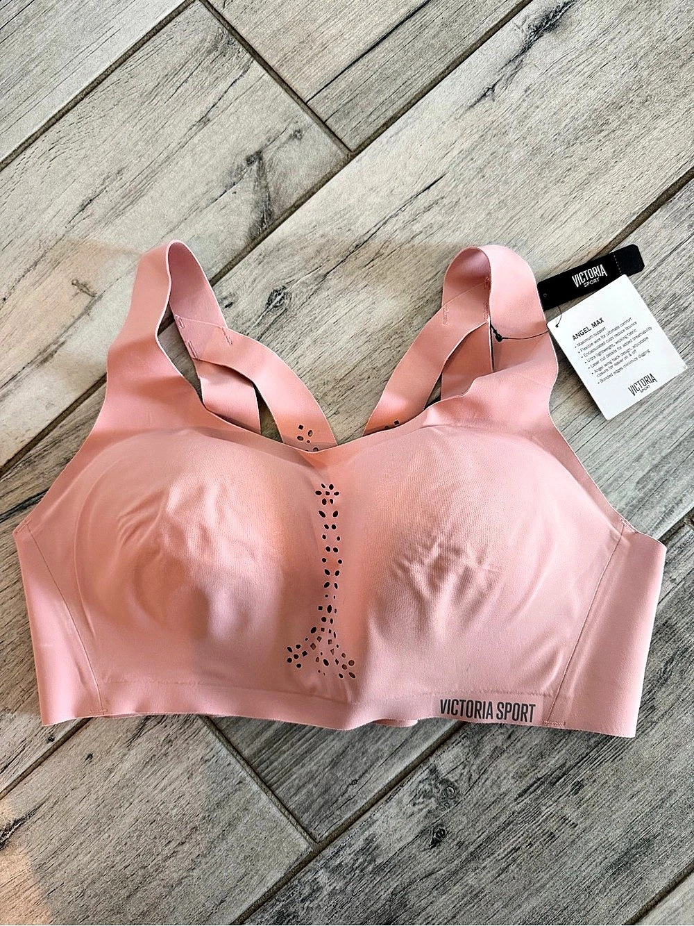 Victoria's Secret Angel Max Pink Sports Bra 36C NWT